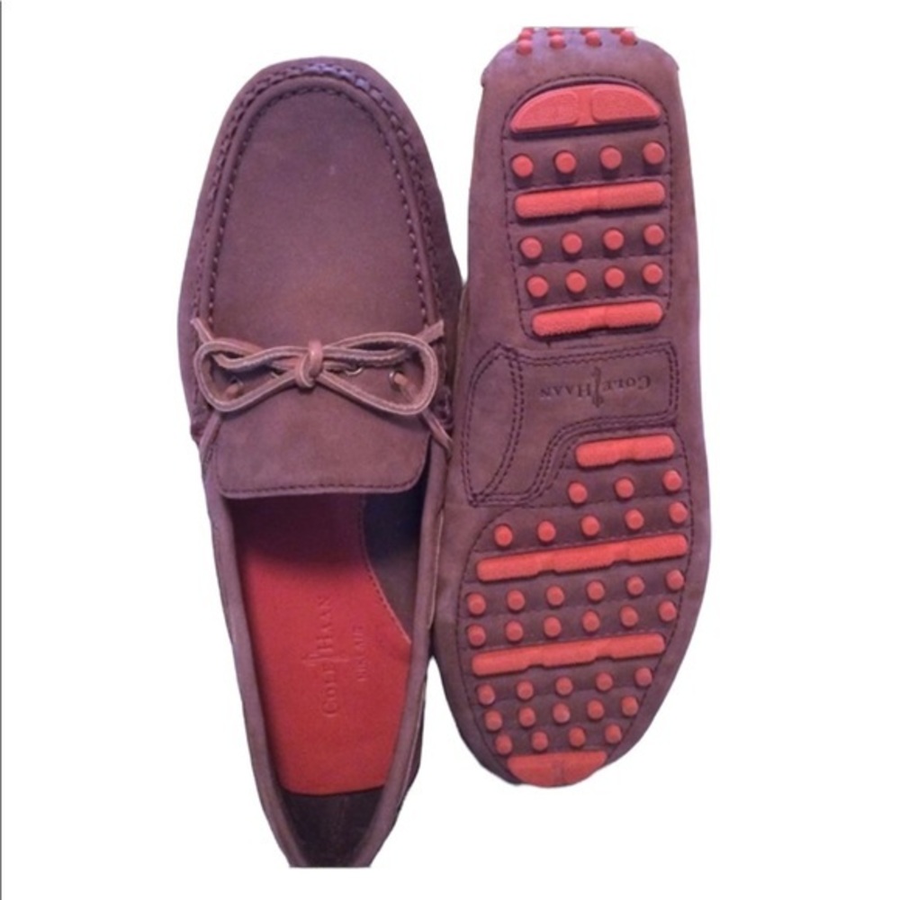 Cole Haan Garner 2 Chestnut Nubuck Driving Mocs NikeAir Comfort Technology 8